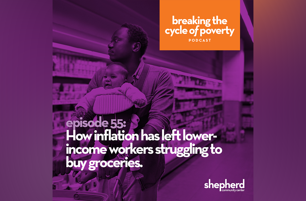 Shepherd Community Center Executive Director Jay Height and Dave Miner of the Indy Hunger Network discuss the effects of inflation on low-income families.