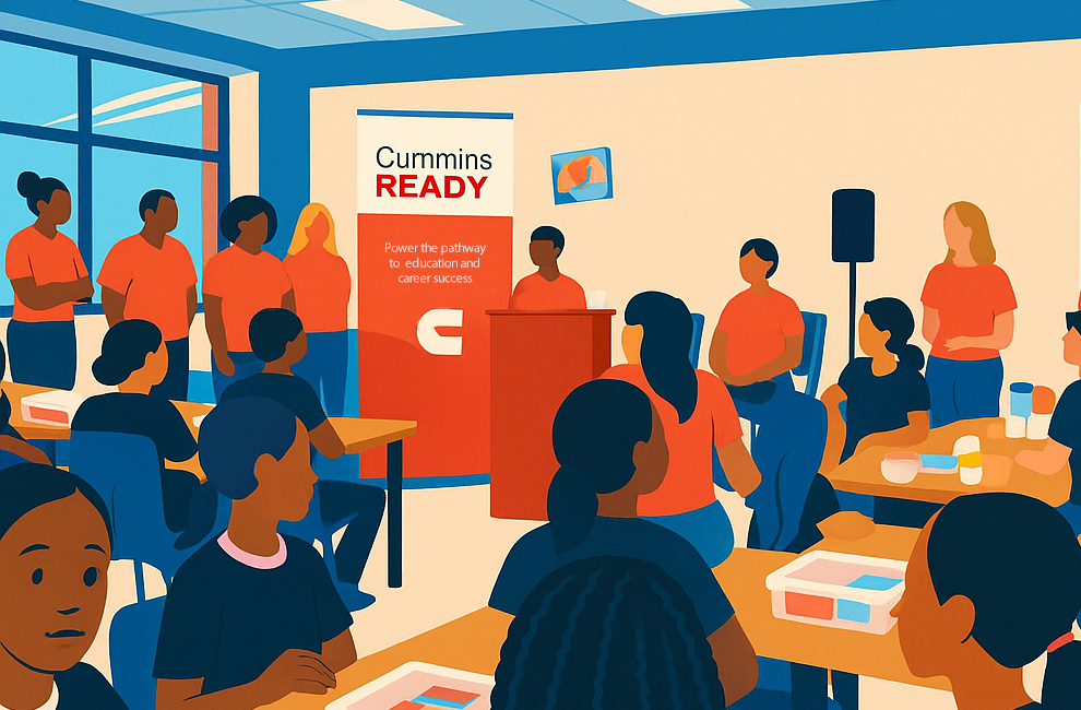 Cummins and other partners offer fun and creative learning event for Shepherd students